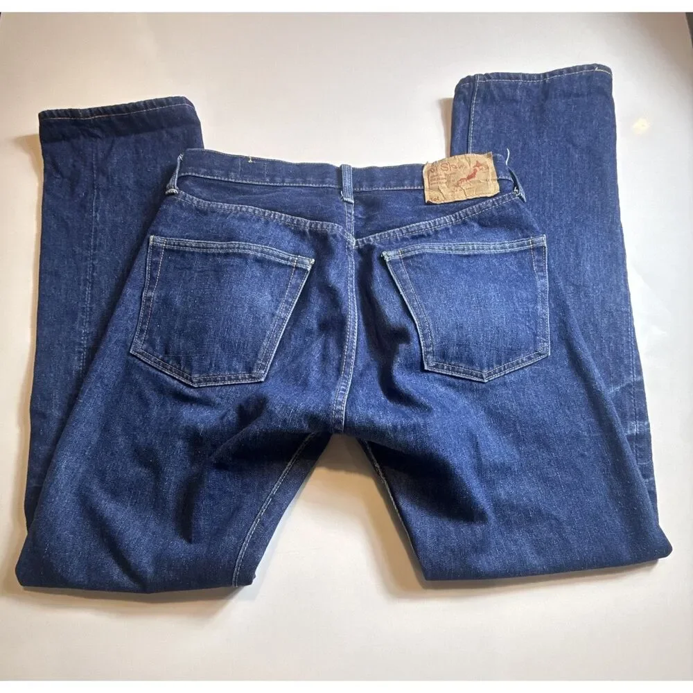 orSlow Lot 107 Ivy Fit Jeans Made in Japan Selvedge Denim Indigo XS S (1)